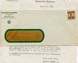 Langdon Feeder Company Letter Receipt &amp; Product Flyer 1936 Kansas City M... - £17.40 GBP
