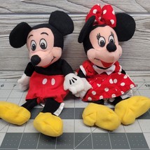 Minnie Mickey Mouse The Disney Store Bean Bag Beanie Plush Polka Dot Ski... - $12.99