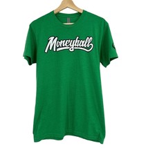 Moneyball T-Shirt Small mens basic logo tee green white short sleeve  - $20.79