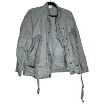 Bolide Woman Size Medium Jacket Comfort 100% Cotton Spring green Zip Front - £22.15 GBP