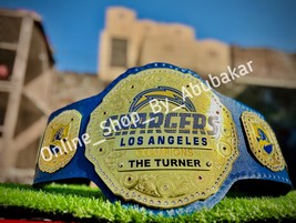 Los Angeles Chargers NFL championship belt 2MM Brass Metal Plates - $185.00