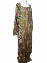 New Womens Large Modest Long Sleeve Maxi Dress Green - AC - £14.54 GBP