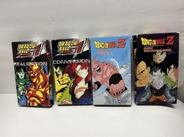 Lot of 5 Dragon Ball Z GT VHS Tapes - Conversion Realization Babidi Fusion - £15.52 GBP