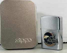 Zippo 200NFL Patriots Medallion Lighter Unfired Original Box - Manufactured XV - £34.21 GBP