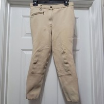 VTG Ride-AP Breeches Womens Beige Equestrian Riding Pants Stretch Cotton 28 X 23 - £27.34 GBP