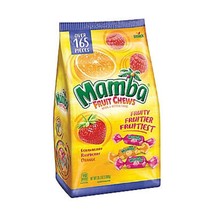 Mamba Fruit Chews Strawberry Raspberry Orange 165 Pieces 35.3 Oz NO SHIP... - £18.19 GBP