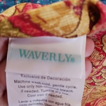 Waverly Pillow SHAM single Red Usa Cotton Ellery Print OLD WORLD - £18.66 GBP