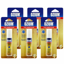 Ozium LOT OF (6) 0.8 oz vanilla Scent Air Freshener Eliminate smoke - £22.94 GBP