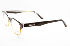 AZZARO Brown Transparent Eyeglasses 3665 C3 51mm Cat Eye French Design - £29.15 GBP