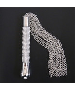 Sparkling Stainless Steel Spanking Tassel Sex Whip BDSM Lashing Slapping... - $372.25 MXN