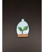 Handmade Clay Garden Sprout Cloche Magnet - $5.00