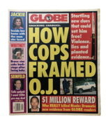 Globe Magazine August 2 1994 Jackie Onassis, Whitney Houston VG Tabloid - $234.69 MXN
