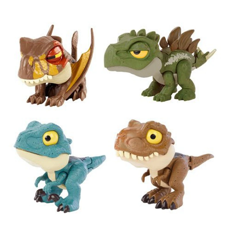 New 100% Original Mini Mattel Jurassic World Snap Squad Finger Bite Stegosaurus - £21.34 GBP+