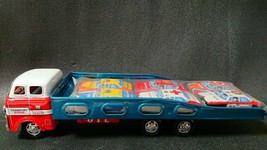 Tin Toy AUTO TRANSPORT FURICTION POWERED Made in Japan Old Vintage antique - $437.92