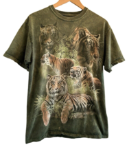 Vintage Los Angeles Zoo The Mountain Tigers  AOP Tie-Dye Size M - £59.13 GBP