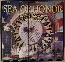 Sea of Honor - The U.S. Navy Story 1775-1945 - Set of 7 VHS Tapes - £7.54 GBP