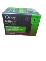 Dove Men&#39;s Extra Fresh Bar Soap - 7.5oz ea - 2 Count Pack - £12.54 GBP