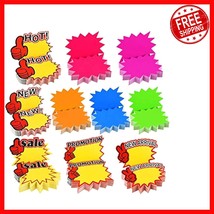 Fluorescent Blank Star Shape Tags - 500 Durable Paper Labels for Versati... - $30.06