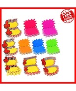 Fluorescent Blank Star Shape Tags - 500 Durable Paper Labels for Versati... - $555.64 MXN