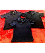3 Boys Polo Blue Collared School Shirt Uniform Sz Sm 6 7 8 Eddie Bauer C... - £11.81 GBP