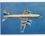 Japan Airlines Postcard Menu DC-7C Super Couriers Duty Free  - £38.16 GBP