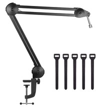 Microphone Arm Stand, Heavy Duty Mic Arm Microphone Stand Suspension Scissor Boo - £55.94 GBP