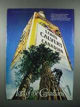 1983 Lord Calvert Canadian Whisky Ad - Lumberjack - £14.55 GBP