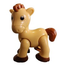 Fisher-Price 4&quot; Amazing Animals Click Clack Pony Horse Sensory Poseable Toy - £5.56 GBP