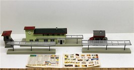 3pc Vintage 1960s Faller Germany Train Station +Depot N to HO Scale TOUGH KITS - £19.74 GBP