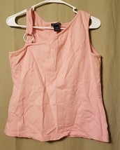 SML SPORT - Pink Sleeveless Cotton Blend Top Tank Size L    DC17 - £4.75 GBP