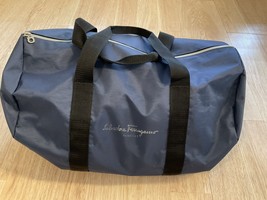 Salvatore Ferragamo Parfums Nylon Sport Bag Large Blue - £112.57 GBP