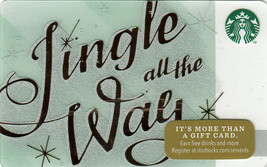Starbucks 2014 Jingle All The Way Collectible Gift Card New No Value - £2.36 GBP