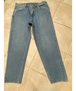 Levis 550 &#39;92 Jeans Men&#39;s 37x31 Tag: 36x32 Blue Relaxed Taper Fit Denim ... - $19.10