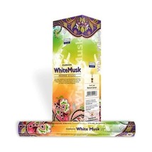 Darshan White Musk AGARBATTI Natural Fragrance Incense Sticks 6 Pack Of 20 Stick - £11.05 GBP