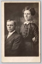 Ashton IL Beautiful Couple Portrait Nelson Family Schmidt Lauren IA Postcard C28 - £11.53 GBP