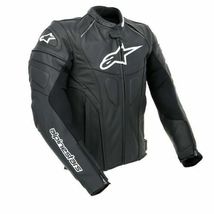 Alpinestars GP Plus R Black Racing Leather Motorcycle/Motorbike Jacket Men&#39;s - £197.32 GBP