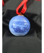 Bing &amp; Grondahl 2005 Bringing Home The Christmas Tree Porcelain Ball Orn... - £40.45 GBP