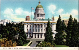 Vtg Postcard California South View of State Capitol, Sacramento Postmark... - £4.55 GBP