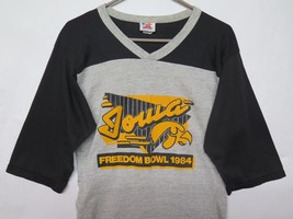 VTG University of Iowa Hawkeyes 1984 Freedom Bowl Football T Shirt 80s UI Rare - £55.71 GBP