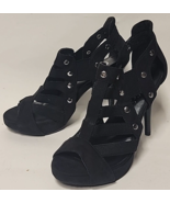 Candie&#39;s Womens Sexy Feminine High Heels Pumps Stilettos 6 Med Black Stu... - $34.64