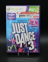 Just Dance 3 (Xbox 360 Kinect, 2011) Tested &amp; Works Target Exclusive Edition - £5.41 GBP