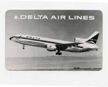 Delta Airlines 1988 Plastic Pocket Calendar Lockheed 1011 - $11.88