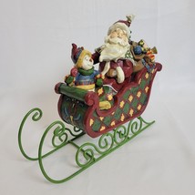 Christmas Winterland Collection Santa In Sleigh St. Nicholas Square 2009... - $24.74