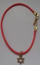Freebie with purchase Red string bracelet w golden Magen star of David kabbalah - £0.00 GBP