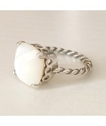 925 Sterling Silver Mother of Pearl Ring For Women - £15.17 GBP