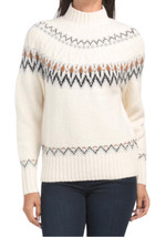 NEW Artelier Nicole Miller Fair Isle Sweater Size Medium NWT - £39.51 GBP