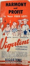 Vigortone Feeds Memo Pocket Advertising Notebook Cedar Rapids Iowa Vintage  - £6.29 GBP