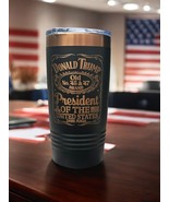 Trump 45-47 Commemorative Vintage Label Collector&#39;s 20oz Rose Gold Engra... - $26.72