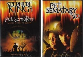 Pet Sematary 1-2: Stephen King&#39;s Classic Rare- Horror Double Feature- New 2 Dvd - £31.13 GBP