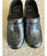 Dansko Professional Tooled Leather Comfort Clogs Black Womens US Sz 8.5 ... - $632.30 MXN